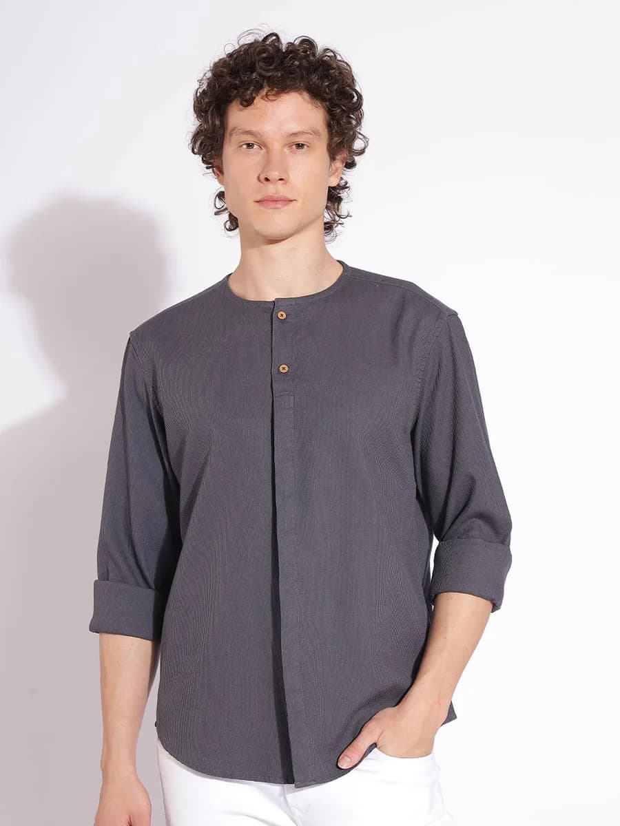 HERE&NOW Men Opaque Casual Shirt by Myntra