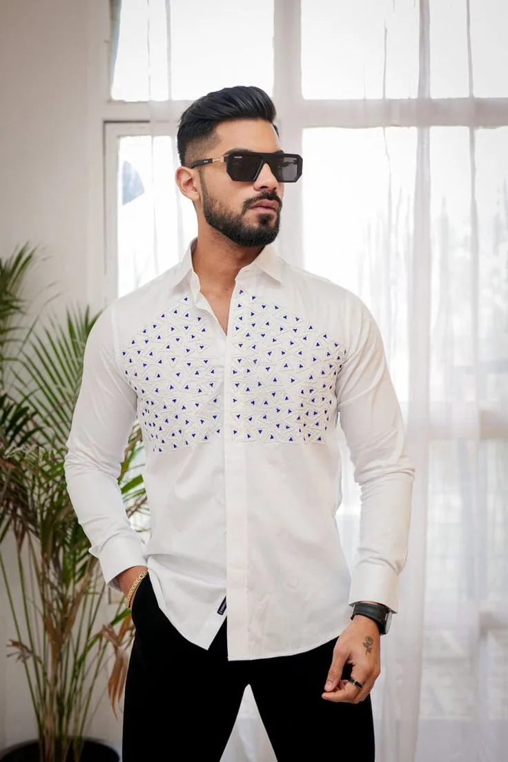 Beyoung Men's Plain Cotton Shirts