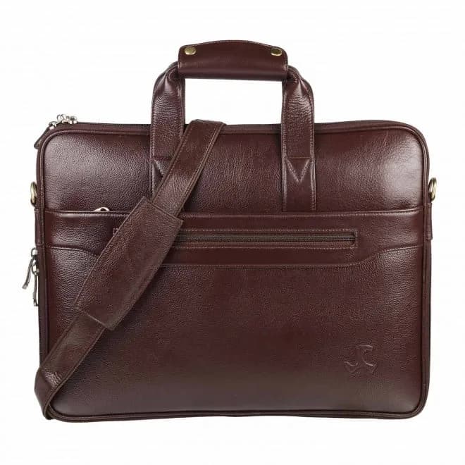 Mochi Men Brown Leather Bag