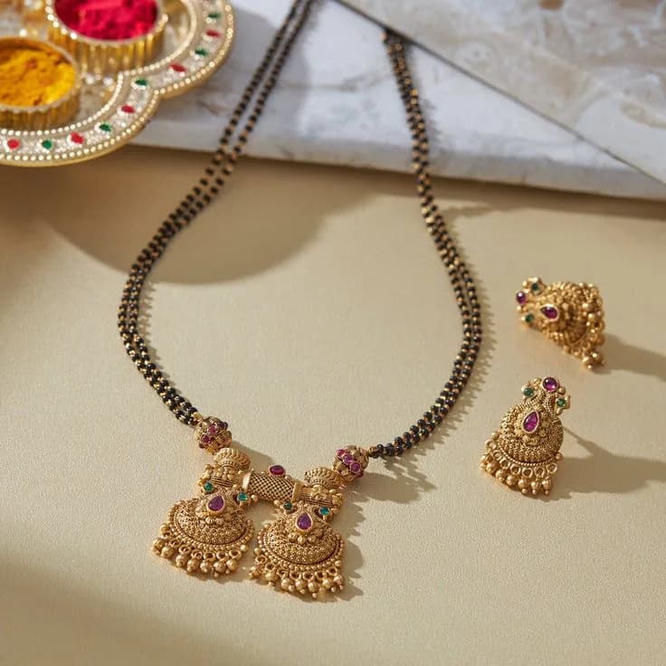 Wedding Jewellery Mangalsutra Set For Women
