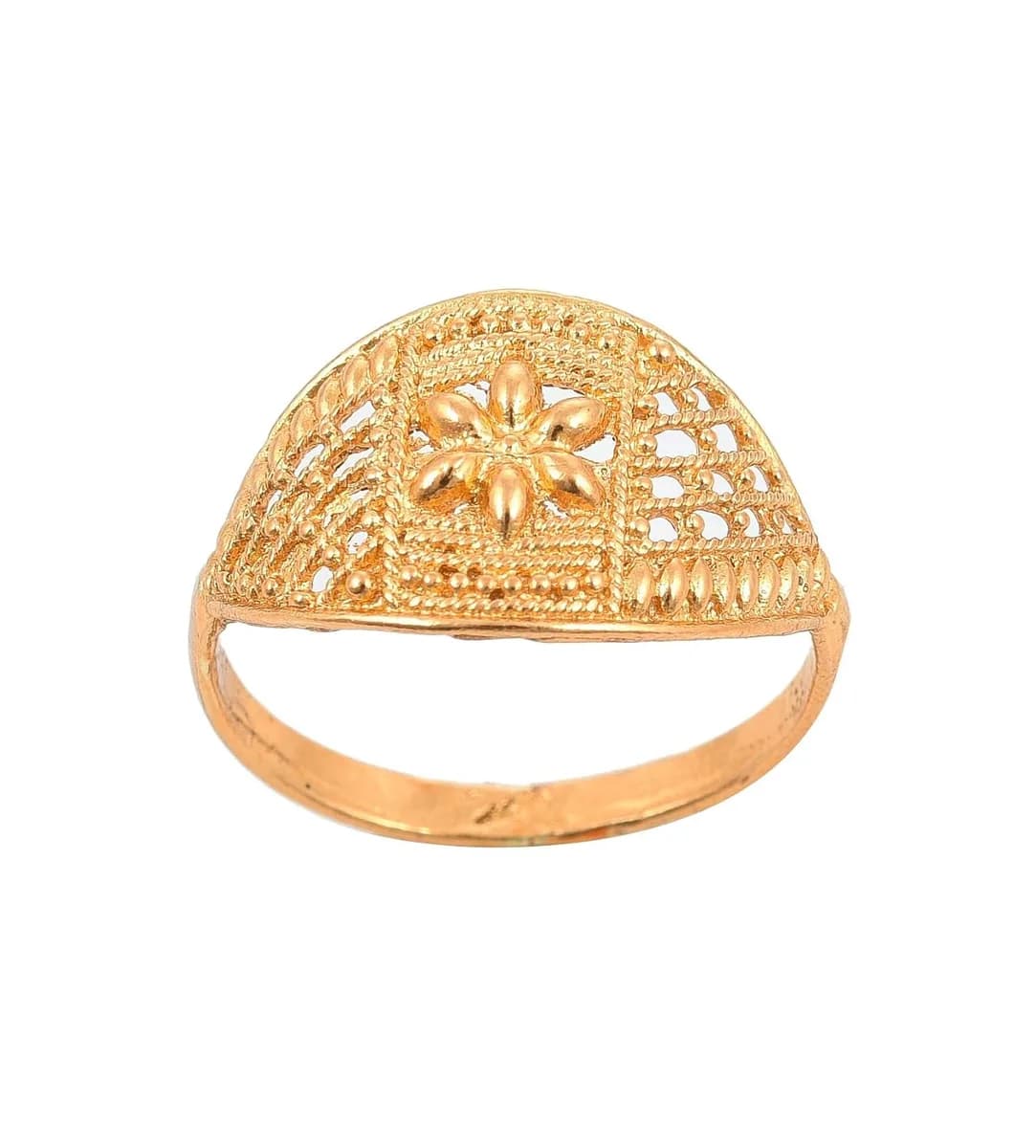 18k Gold Plated Brass Ring for Women, Girls and ladies