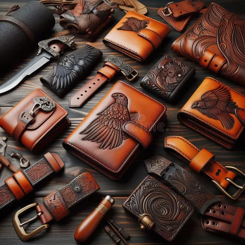 Classic Stitched Leather Dress Belt